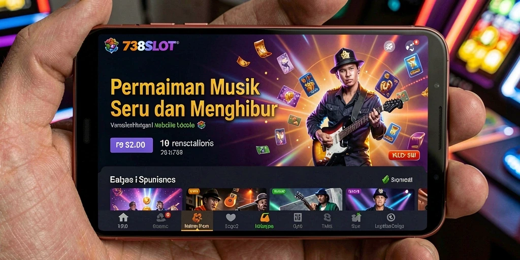 Tampilan gameplay <strong>738SLOT</strong> yang penuh warna dan interaktif.