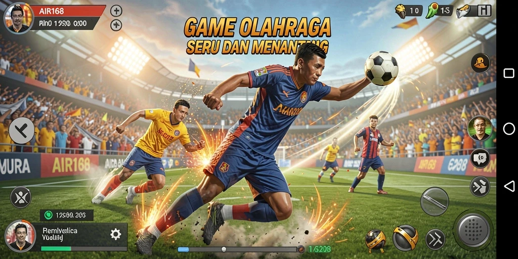 Tampilan gameplay seru dan kompetitif dari AIR168 yang memikat pemain.