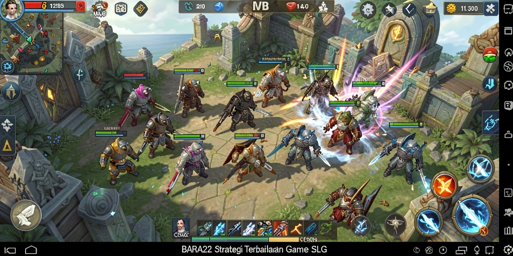 Tampilan gameplay seru dan menantang di BARA22.