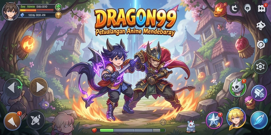Tampilan gameplay fantastis dari DRAGON99 dengan aksi seru.