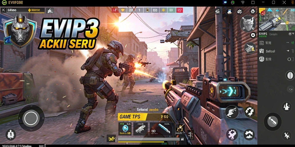 Tampilan gameplay EVIP3 yang menegangkan dalam aksi TPS.