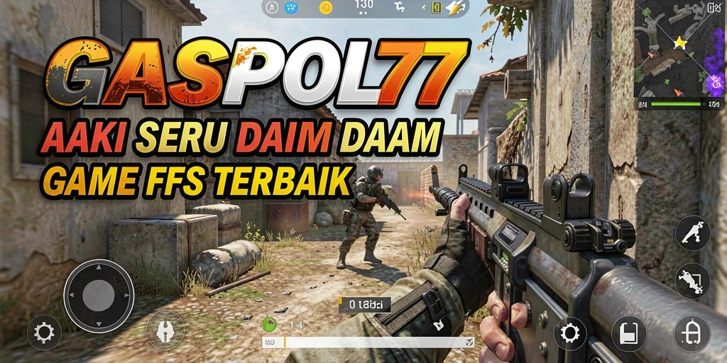 Screenshot utama GASPOL77 menampilkan aksi seru dalam permainan FPS.