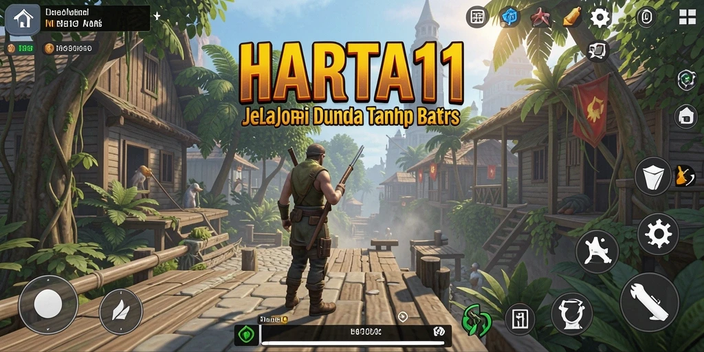 Tampilan gameplay Open World yang menakjubkan di HARTA11.