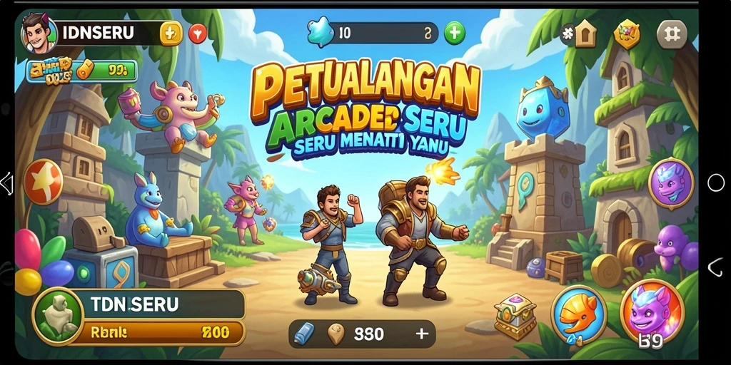 Tampilan gameplay seru dari IDNSERU yang penuh tantangan.