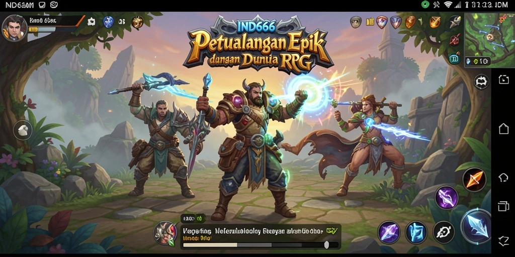 Tampilan gameplay IND666 yang menakjubkan dengan aksi RPG seru.