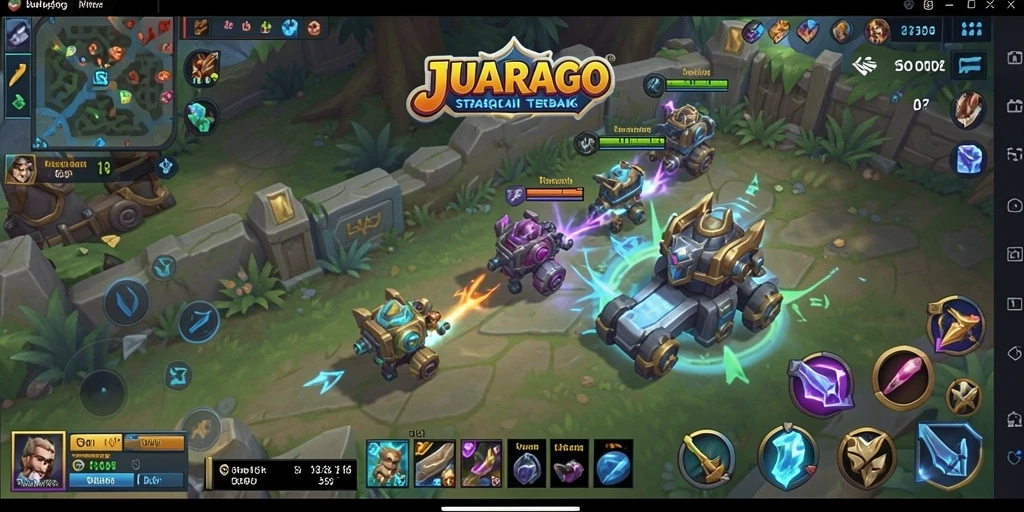 Tampilan gameplay JUARAGO yang menarik dan strategis.