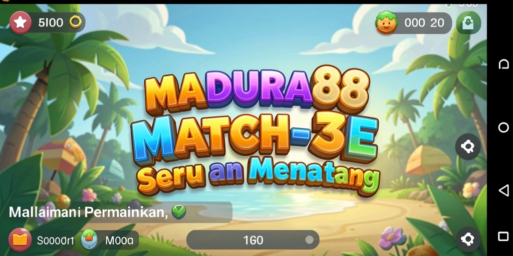 Tangkapan layar gameplay MADURA88 yang menampilkan keseruan mencocokkan simbol.