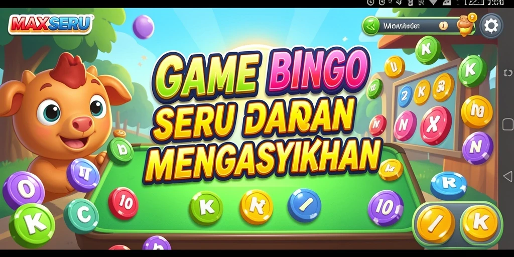 Screenshot gameplay MAXSERU menampilkan aksi seru permainan Bingo.