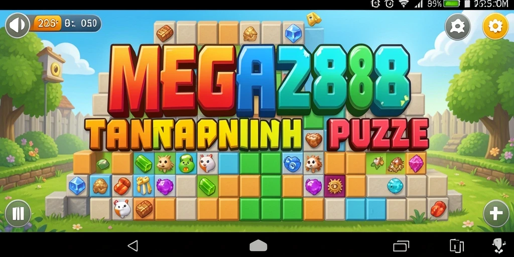 Screenshot MEGA288 menampilkan tantangan Puzzle yang menarik dan menegangkan.