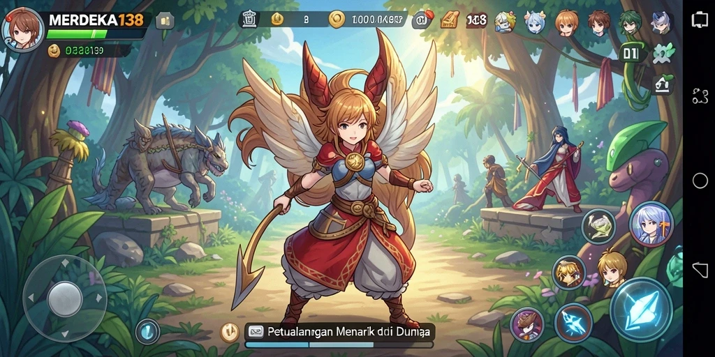 Tampilan gameplay yang seru dan mengesankan dari MERDEKA138.