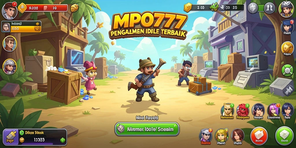 Screenshot MPO777 menampilkan gameplay Idle yang seru dan interaktif.