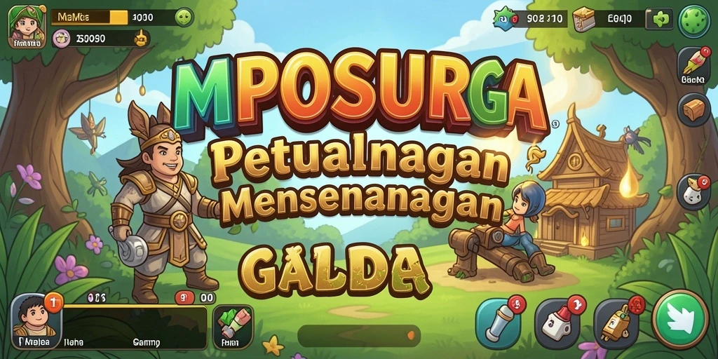 Tampilan gameplay MPOSURGA yang menarik dan penuh warna.