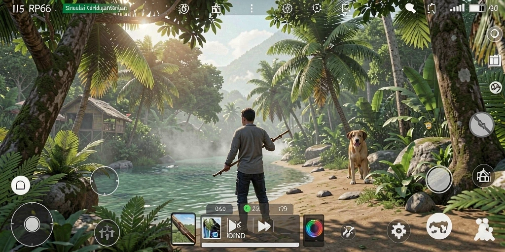 Tampilan screenshot utama RP66 yang menampilkan gameplay simulasi yang kaya dan interaktif.