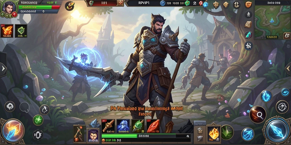 Screenshot gameplay RPVIP1 menampilkan aksi seru dalam dunia MMORPG.