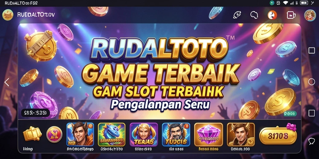 Tampilan gameplay RUDALTOTO yang menghibur dalam suasana slot.