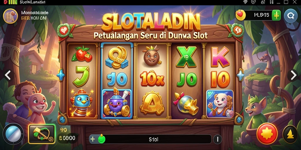 Tampilan gameplay yang mengasyikkan di dunia SLOTALADIN.