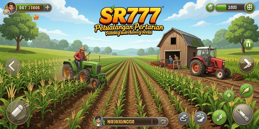 Tampilan gameplay seru dalam dunia pertanian SR777.