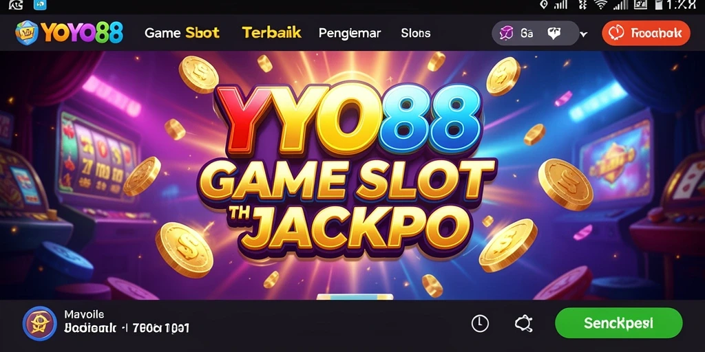 Tampilan menarik dari gameplay Slot YOYO88 dengan gulungan berputar.