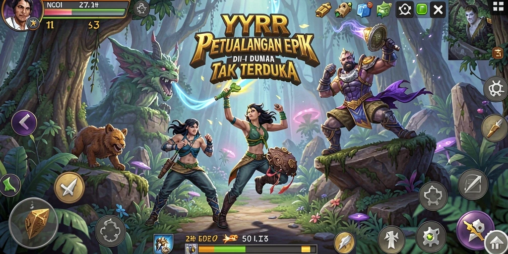Tangkapan layar gameplay menunjukkan aksi mendebarkan YYRR.