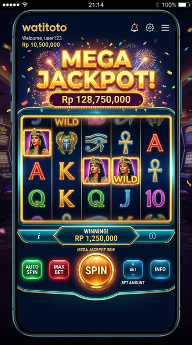Proses unduh cepat saat menggunakan watitoto.